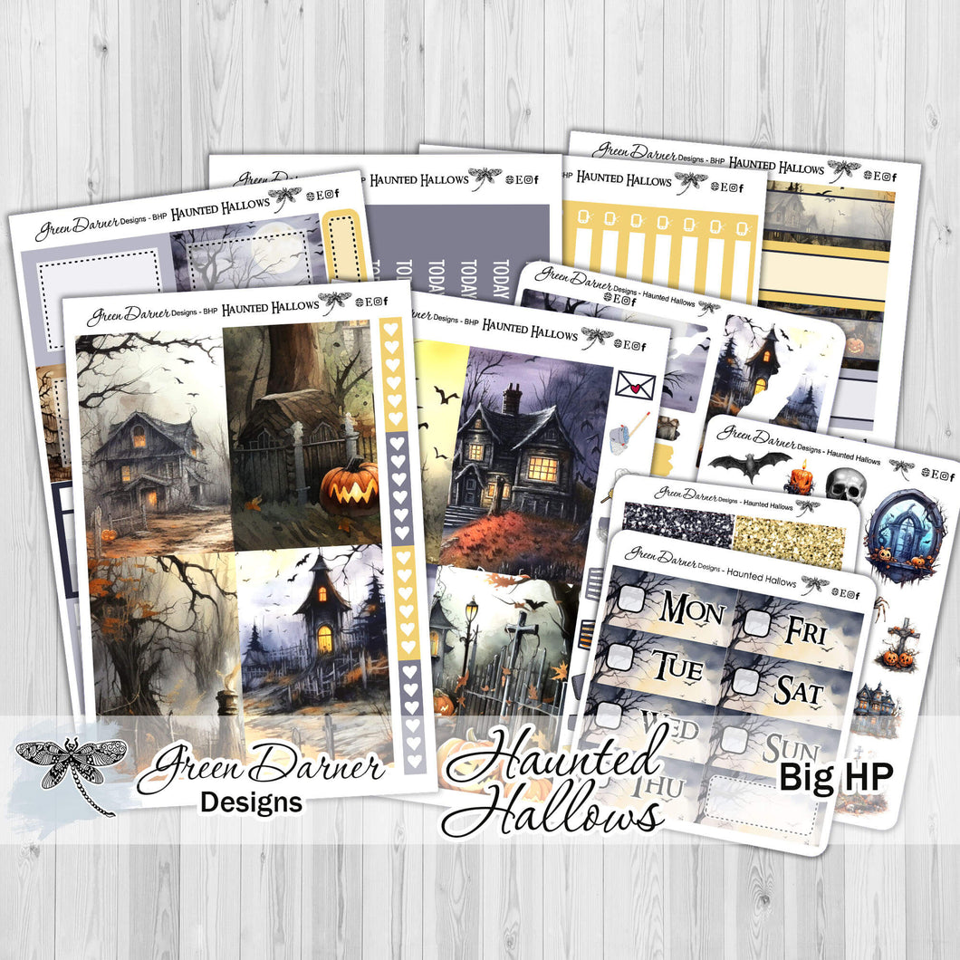 Haunted Hallows - Big Happy Planner weekly sticker kit