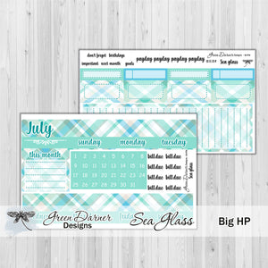 Big Happy Planner Monthly - Sea Glass - customizable monthly