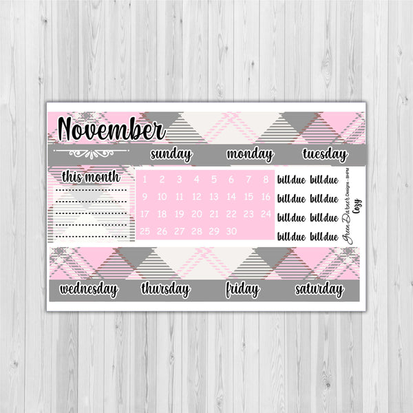 Load image into Gallery viewer, Big Happy Planner Monthly - Cozy - plaid customizable monthly
