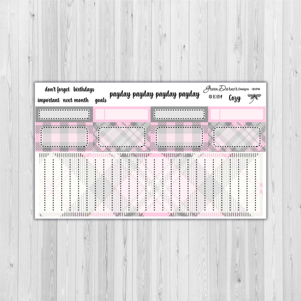 Load image into Gallery viewer, Big Happy Planner Monthly - Cozy - plaid customizable monthly
