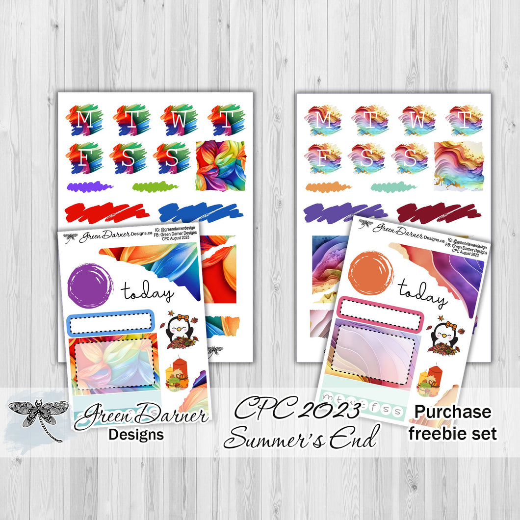 CPC Summer's End sale 2023 purchasable sale freebie - Abstract Rainbow