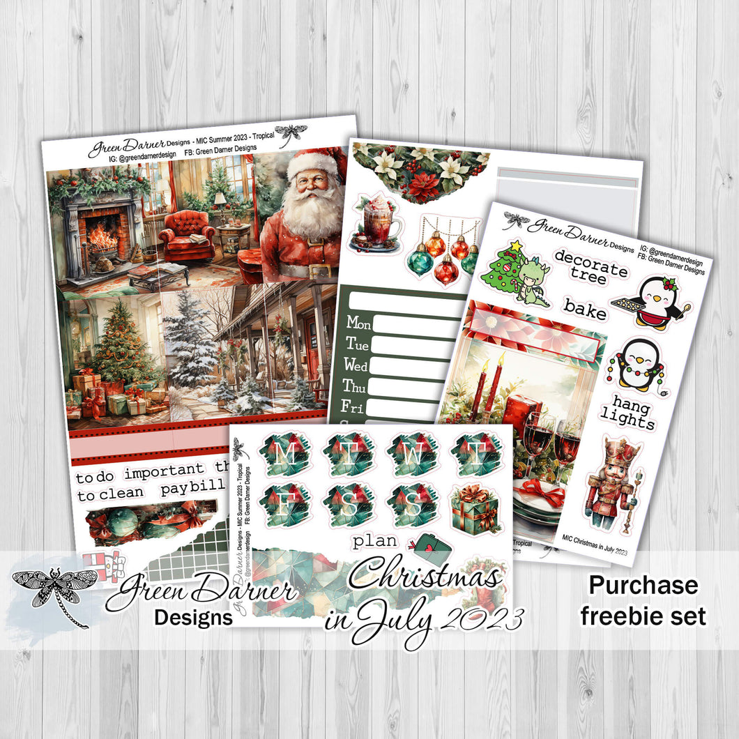 Christmas in July 2023 purchasable sale freebie