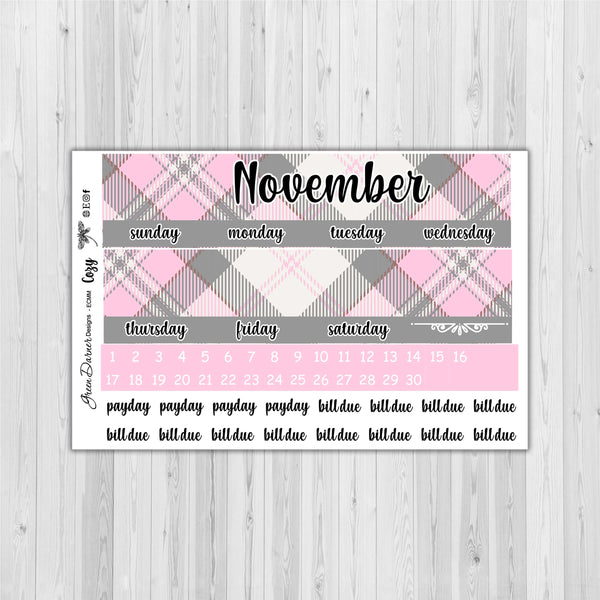 Load image into Gallery viewer, Erin Condren Planner Monthly - Cozy - plaid customizable monthly
