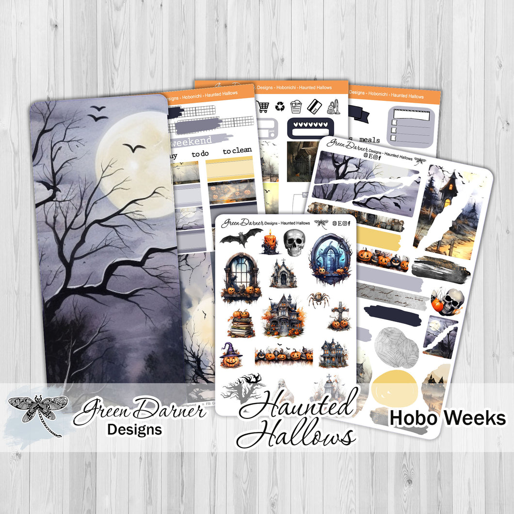 Haunted Hallows - Hobonichi Weeks weekly sticker kit