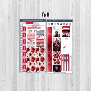 Bloody Valentine - Hobonichi Weeks weekly sticker kit