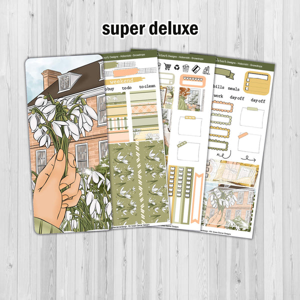 Load image into Gallery viewer, Snowdrops - Hobonichi Weeks sticker kit
