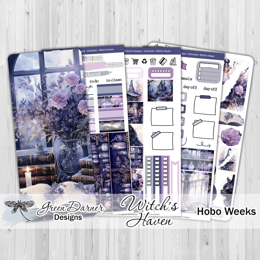 Witch's Haven - Hobonichi Weeks weekly sticker kit