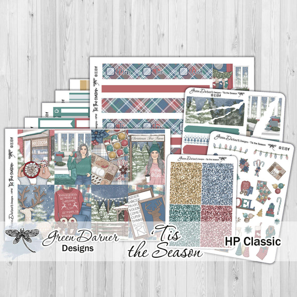 Load image into Gallery viewer, &#39;Tis The Season - Happy Planner weekly sticker kit
