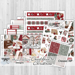 Countdown to Christmas - Happy Planner weekly sticker kit