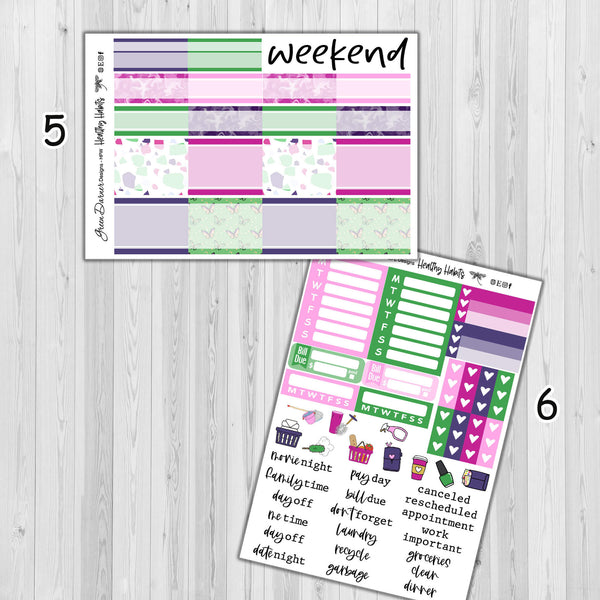 Load image into Gallery viewer, Healthy Habits - Happy Planner weekly sticker kit
