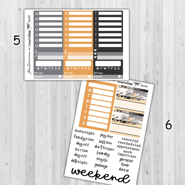 Load image into Gallery viewer, Leopardess - Big Happy Planner weekly sticker kit
