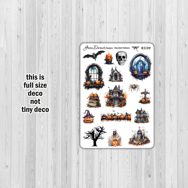 Load image into Gallery viewer, Haunted Hallows - Hobonichi Weeks weekly sticker kit
