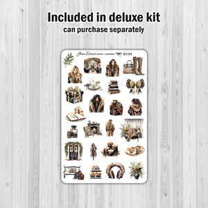 Leopardess - standard vertical/Erin Condren weekly planner sticker kit