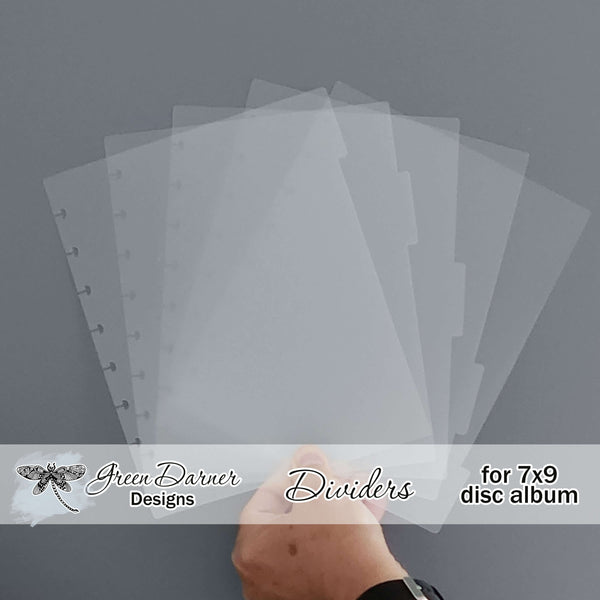 Load image into Gallery viewer, Album Dividers for Green Darner Designs Disc sticker albums
