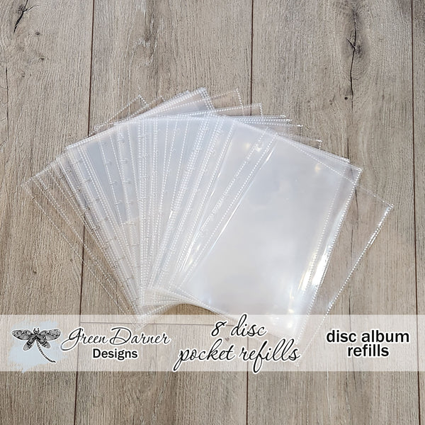 Load image into Gallery viewer, Pocket refill sheets for Green Darner Designs disc sticker albums
