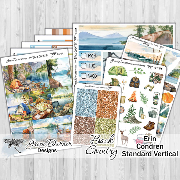 Load image into Gallery viewer, Back Country - Erin Condren weekly kit
