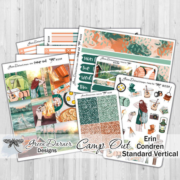 Load image into Gallery viewer, Camp Out - Erin Condren weekly kit
