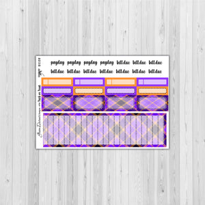 Happy Planner Monthly - Trick or Treat - plaid customizable monthly