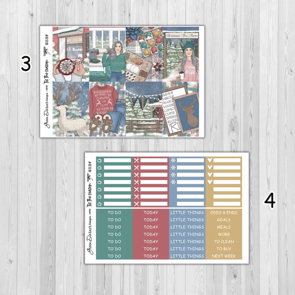 Load image into Gallery viewer, &#39;Tis The Season - Happy Planner weekly sticker kit
