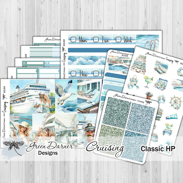 Load image into Gallery viewer, Cruising - Happy Planner weekly sticker kit
