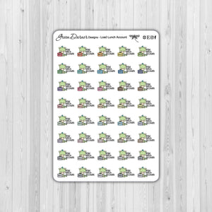 Drako the Dragon - Load Lunch Account - Kawaii character stickers