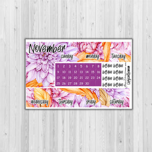 Big Happy Planner Monthly - Chrysanthemum - customizable month