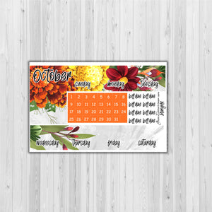 Big Happy Planner Monthly - Marigold - customizable month