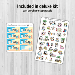 A Day at the Beach - Big Happy Planner weekly sticker kit