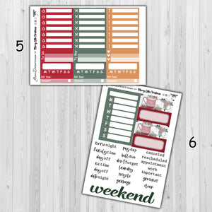 Merry Little Christmas - Big Happy Planner decorative weekly planner sticker kit