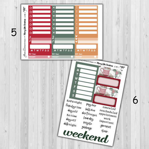 Load image into Gallery viewer, Merry Little Christmas - Big Happy Planner decorative weekly planner sticker kit
