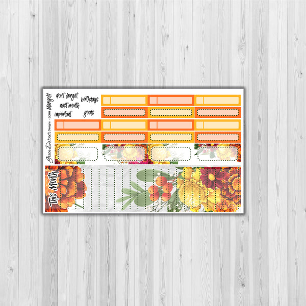 Load image into Gallery viewer, Erin Condern Planner Monthly - Marigold - customizable month

