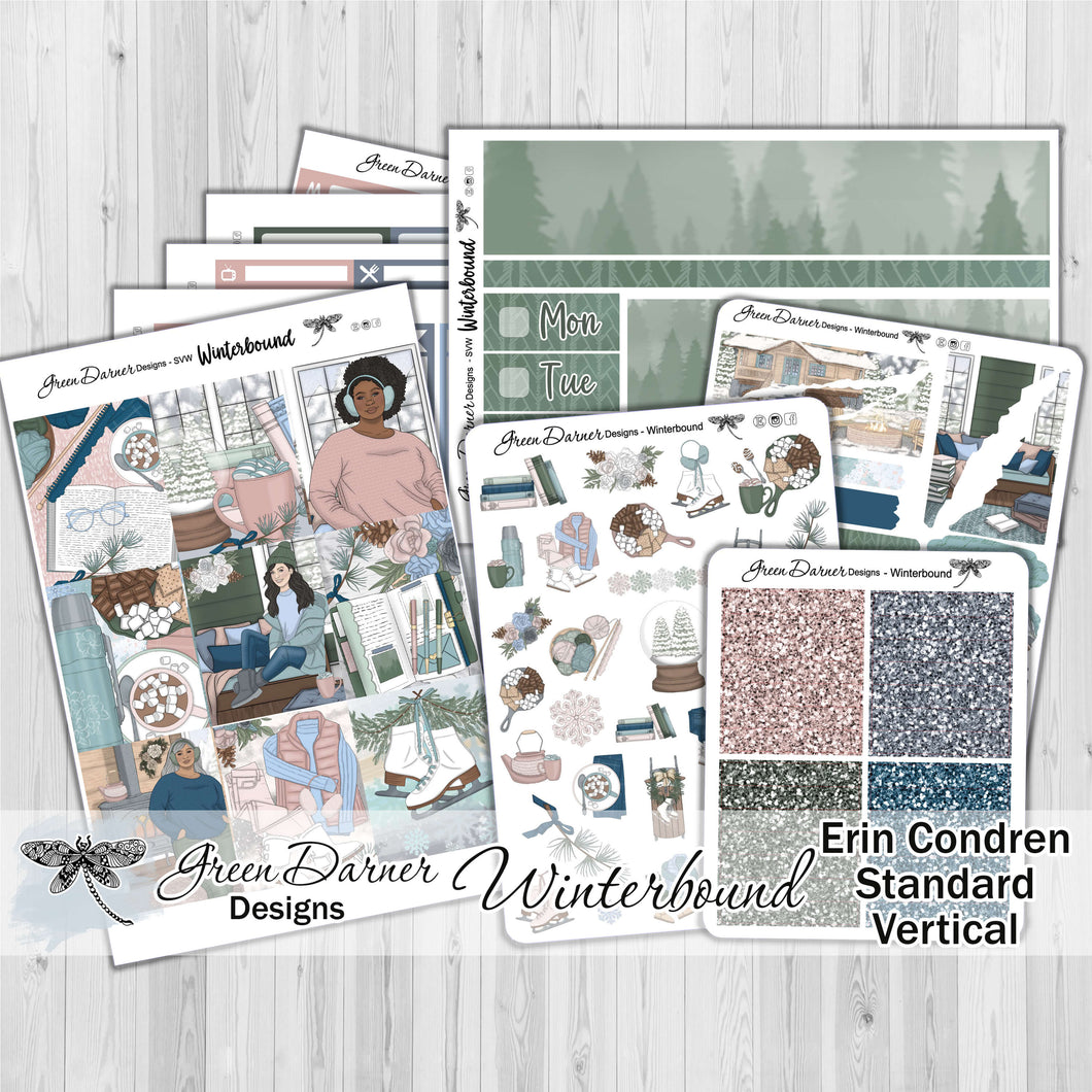 Winterbound - standard vertical/Erin Condren weekly planner sticker kit