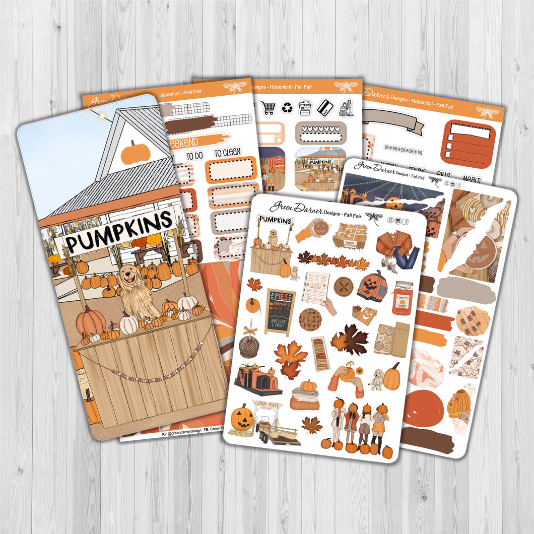 Fall Fair - Hobonichi Weeks decorative weekly planner sticker kit