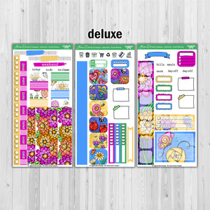 Floral Whimsy - Hobonichi Weeks decorative weekly planner sticker kit