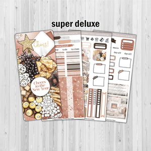Cheers to the New Year - Hobonichi Weeks decorative weekly planner sticker kit