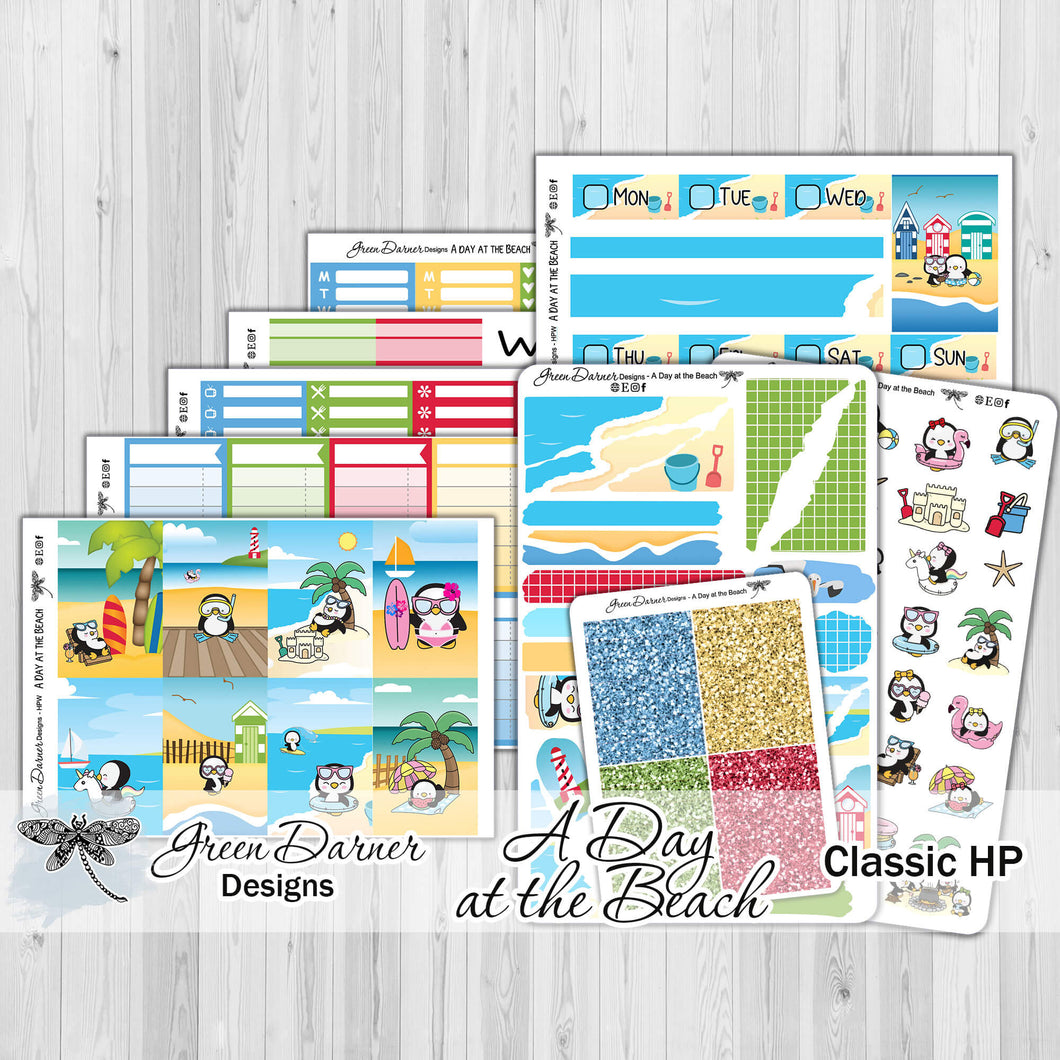 A Day at the Beach - Happy Planner weekly kit