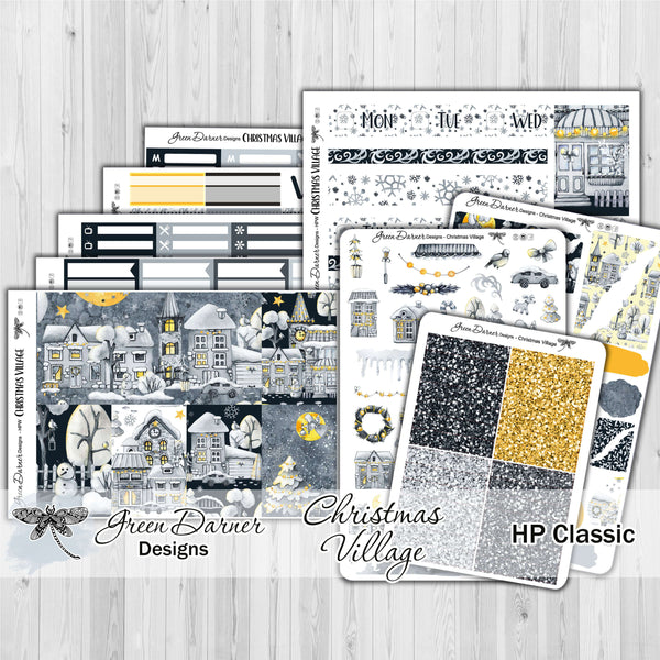 Load image into Gallery viewer, Happy Planner Classic Christmas Village sticker kit
