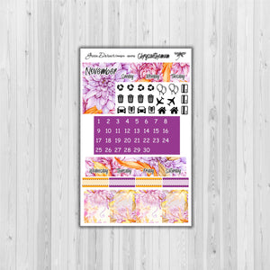 Mini Happy Planner - Chrysanthemum - customizable month