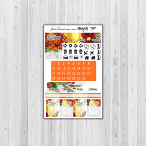 Mini Happy Planner - Marigold - customizable month