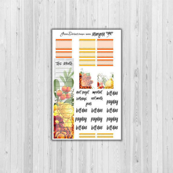 Load image into Gallery viewer, Mini Happy Planner - Marigold - customizable month
