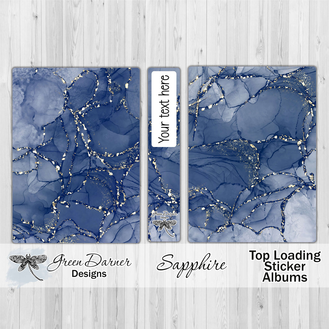 Sapphire - top loading sticker storage albums