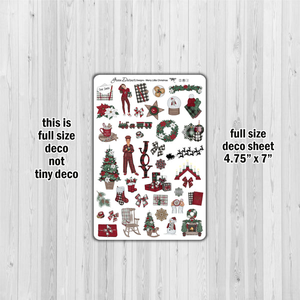 Load image into Gallery viewer, Merry Little Christmas - Hobonichi Weeks decorative weekly planner sticker kit
