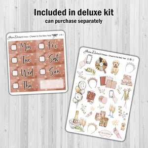 Cheers to the New Year - Big Happy Planner decorative weekly planner sticker kit