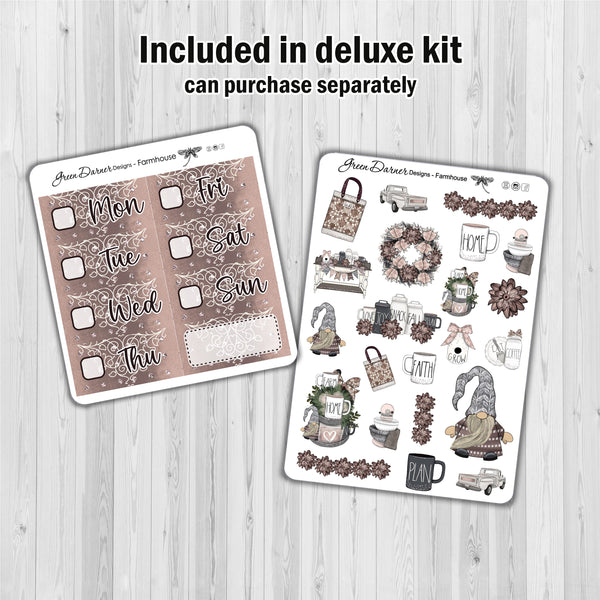 Load image into Gallery viewer, Farmhouse - Big Happy Planner decorative weekly planner sticker kit
