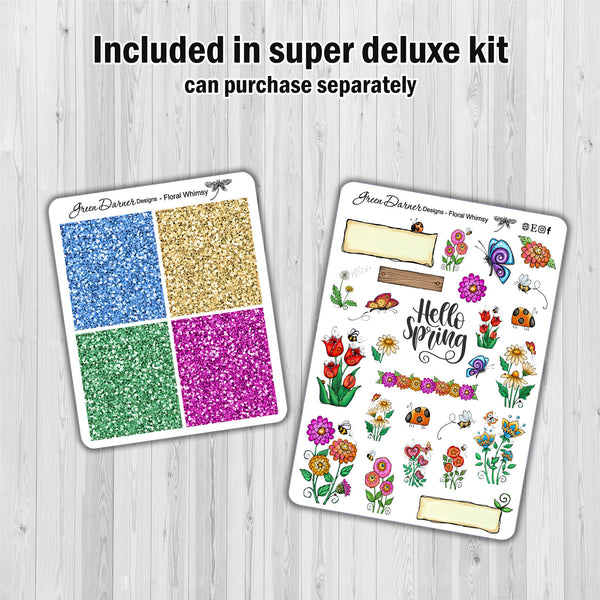 Load image into Gallery viewer, Floral Whimsy - Happy Planner decorative weekly planner sticker kit
