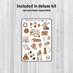 Thankful  - Happy Planner decorative weekly planner sticker kit