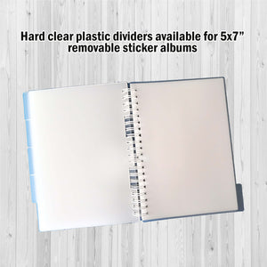 Sapphire - 5x7 removable sticker storage album