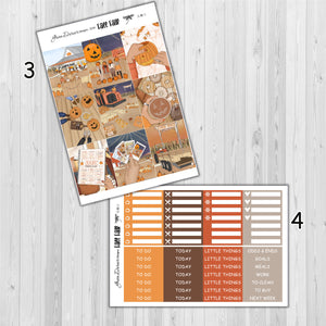 Fall Fair - standard vertical/Erin Condren weekly planner sticker kit