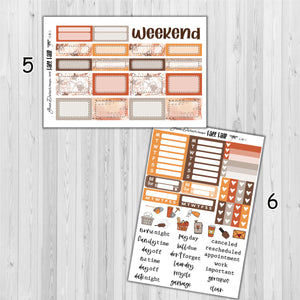 Fall Fair - standard vertical/Erin Condren weekly planner sticker kit