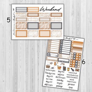 Thankful - standard vertical/Erin Condren weekly planner sticker kit